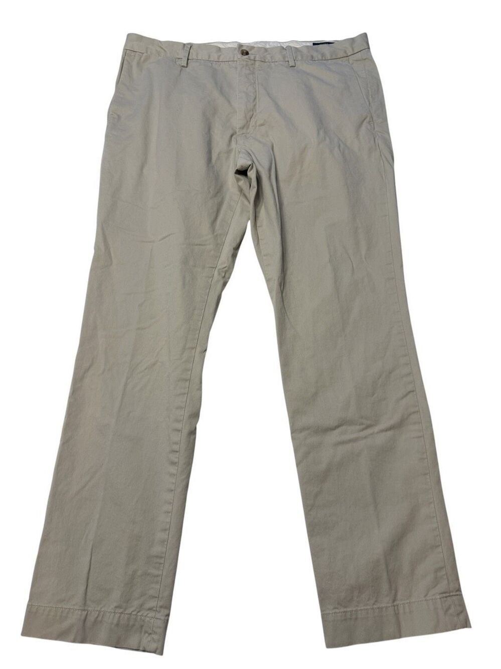 Polo Ralph Lauren Mens khaki Chino Casual Stretch Slim Fit Pants 36/30